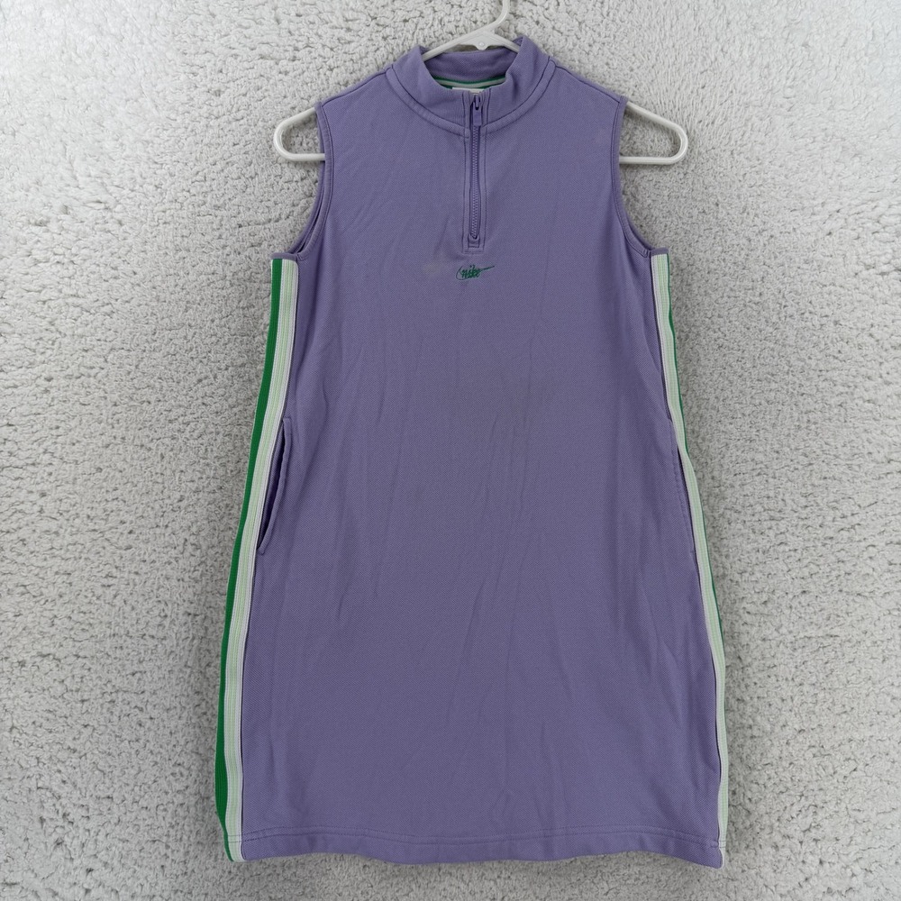 Nike Dress Womens XL Purple Mock Neck Sleeveless Shift Pockets FV0192-515